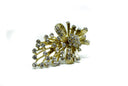 Rhinestone Crystal Brooch Vintage Style 2.75 x 1.75