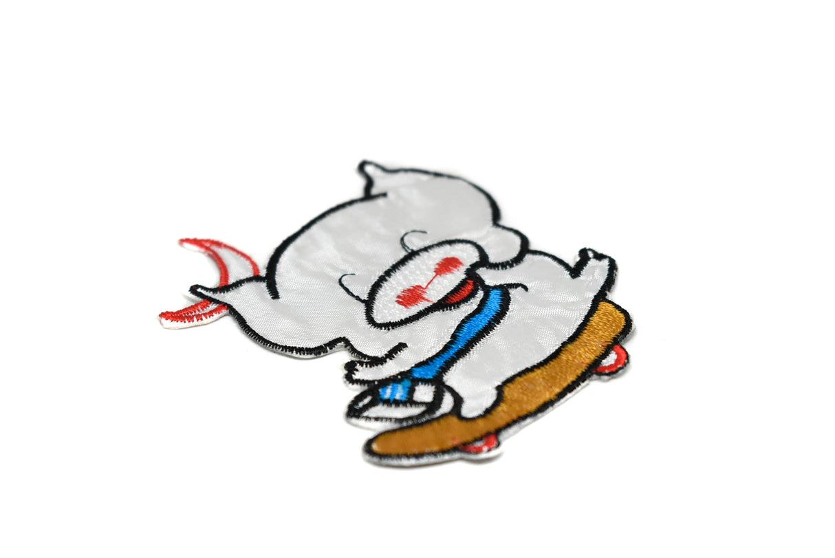 Iron-On Patch Skating Piggy 2.5 x 3