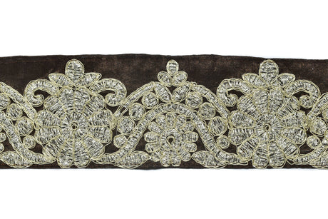 Metallic Brocade Trim 2 7/8in