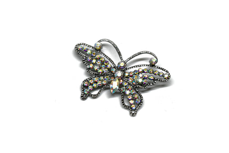 Rhinestone Butterfly Brooch