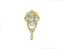 Rhinestone Brooch Vintage Crystal Hanging