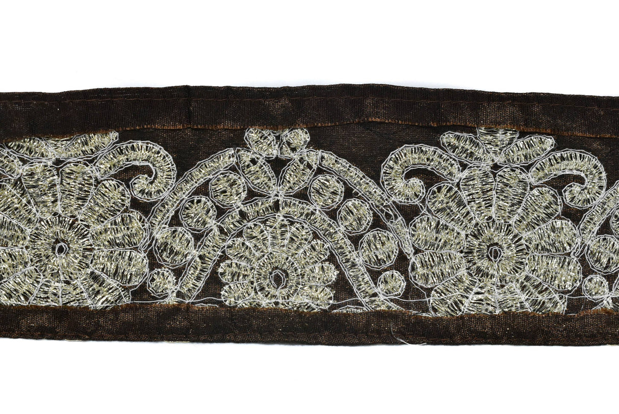 Metallic Brocade Trim 2 7/8in