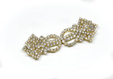 Rhinestone Connector Buckle 4.50" x 1.50"