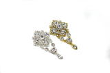 Rhinestone Brooch Vintage Crystal Hanging