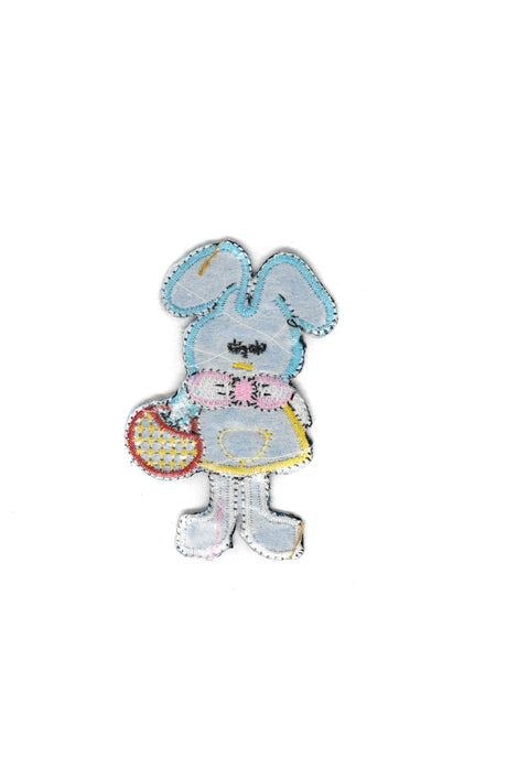 Easter Bunny Iron-On Patch Applique 3.25 x 2.50