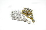 Rhinestone Brooch Vintage Crystal Hanging