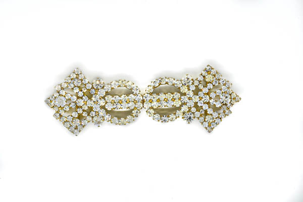 Rhinestone Connector Buckle 4.50" x 1.50"