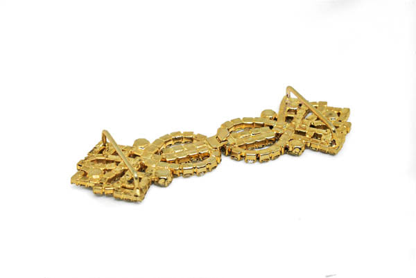 Rhinestone Connector Buckle 4.50" x 1.50"