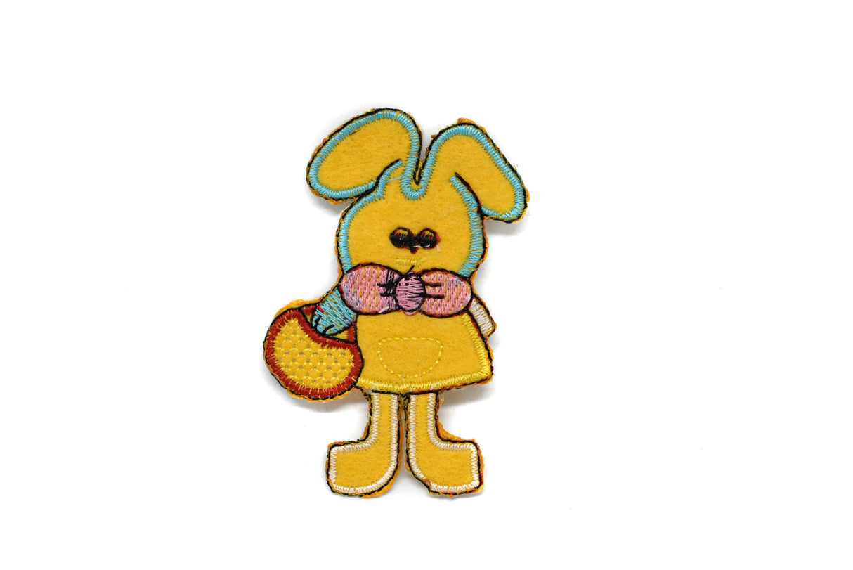 Easter Bunny Iron-On Patch Applique 3.25 x 2.50