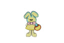 Easter Bunny Iron-On Patch Applique 3.25 x 2.50