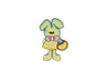 Easter Bunny Iron-On Patch Applique 3.25 x 2.50