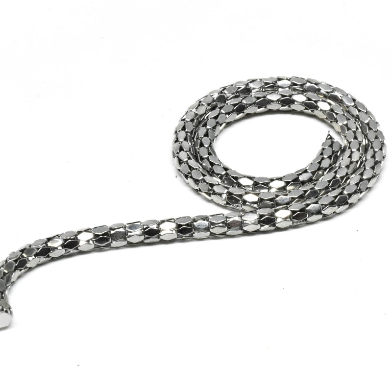 Polygon Metal Chain 2.5mm Silver