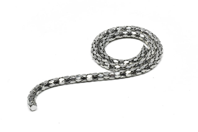 Polygon Metal Chain 2.5mm Silver