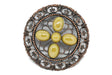 Round Floral Buckle 4.38"