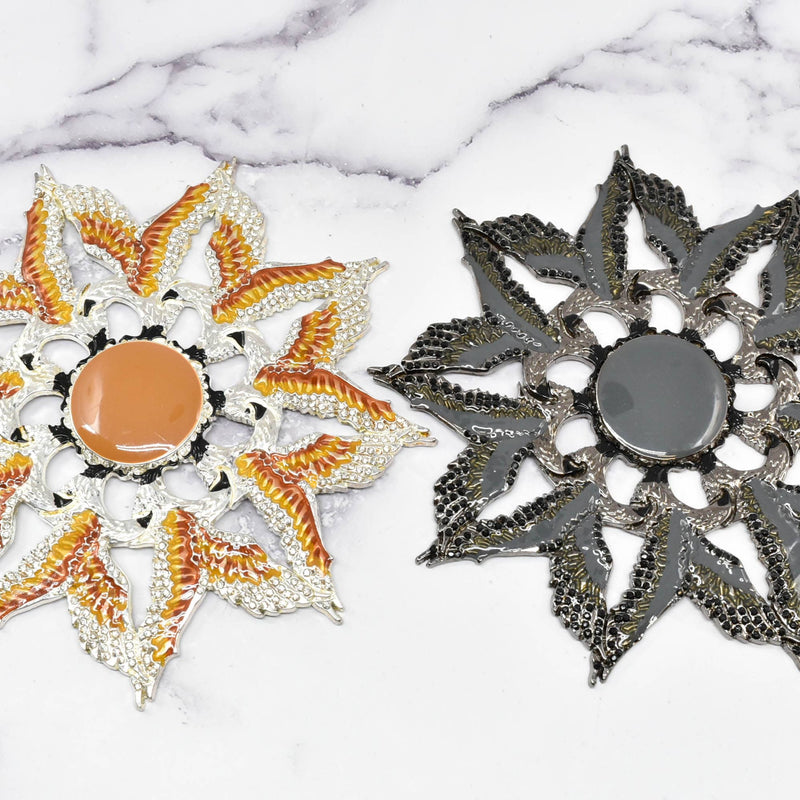 Metal Eagle Star Applique 5"