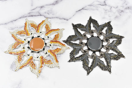 Metal Eagle Star Applique 5"