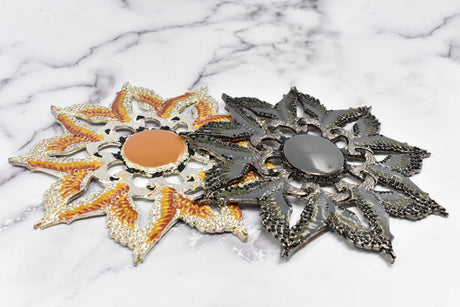 Metal Eagle Star Applique 5"