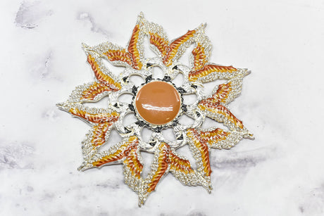 Metal Eagle Star Applique 5"