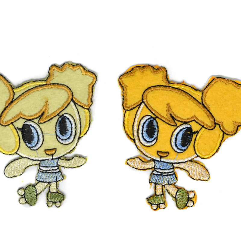 Iron-On Patch Roller-Skating Girl 3 x 2.75