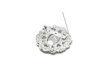 Rhinestone Brooch Vintage Crystal 1.50"