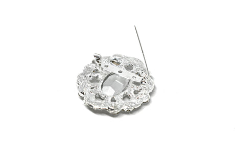 Rhinestone Brooch Vintage Crystal 1.50"