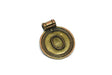 Circular Pendant Shiny Metal 2.25 x 1.75