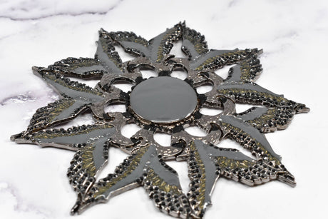 Metal Eagle Star Applique 5"