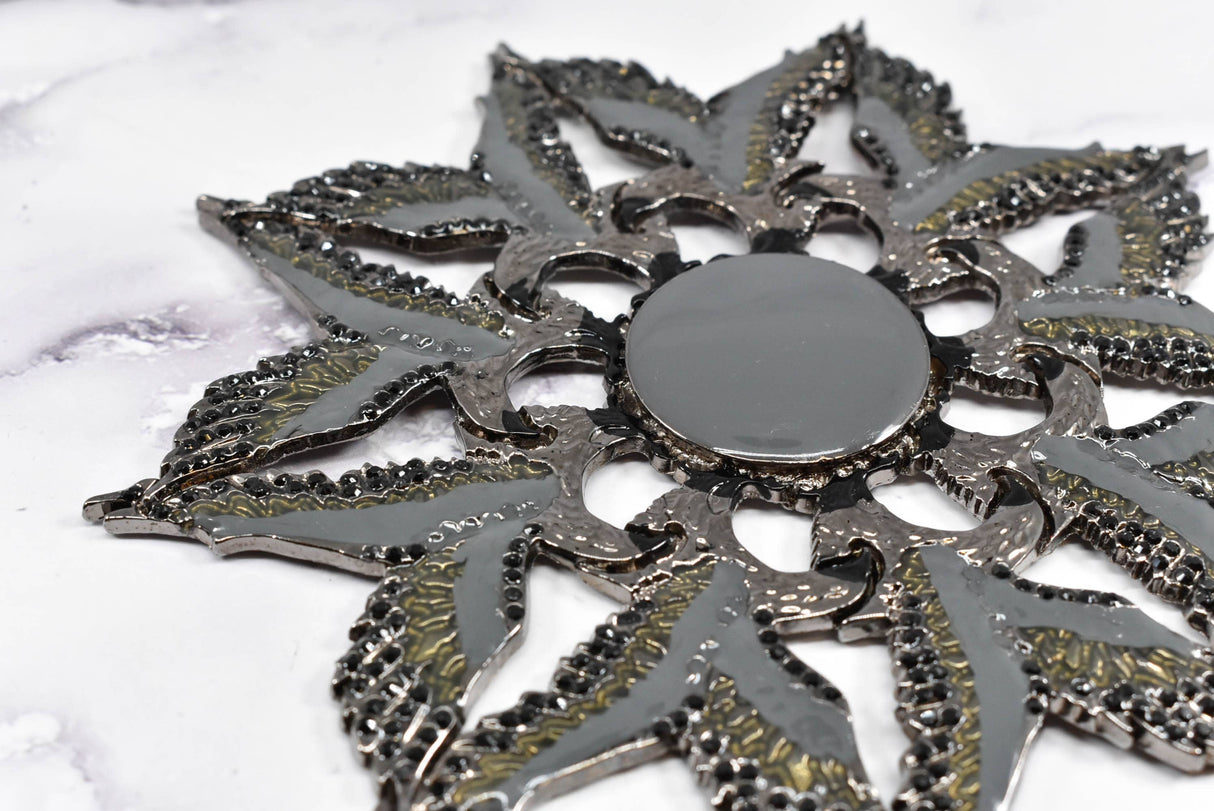 Metal Eagle Star Applique 5"