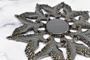 Metal Eagle Star Applique 5"