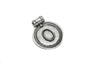 Circular Pendant Shiny Metal 2.25 x 1.75
