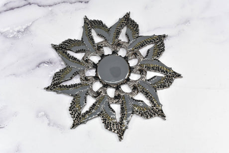Metal Eagle Star Applique 5"