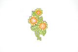 Embroidered Flower Iron-On Patch Appliques