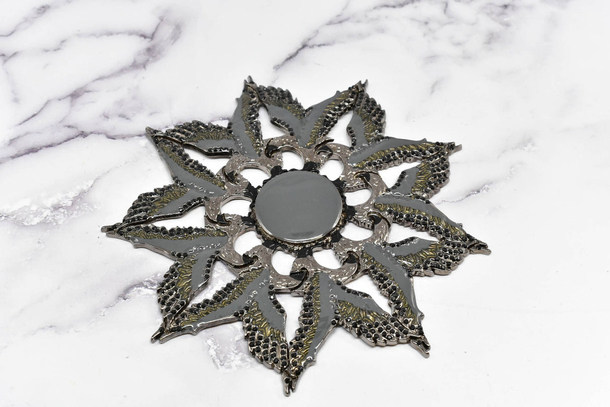 Metal Eagle Star Applique 5"