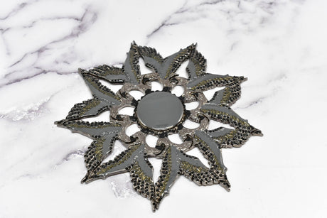 Metal Eagle Star Applique 5"