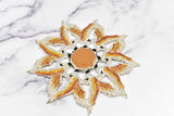 Metal Eagle Star Applique 5"