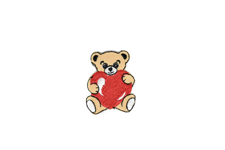 Embroidered Animal Patches Cuddling Bear Appliques