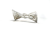 Crystal Rhinestone Bow Brooch 2 x 1