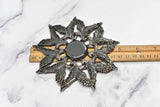 Metal Eagle Star Applique 5"