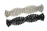Rhinestone Connector Closure 3-Line Braided