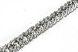 Double Link Etched Chain Gold 0.5"