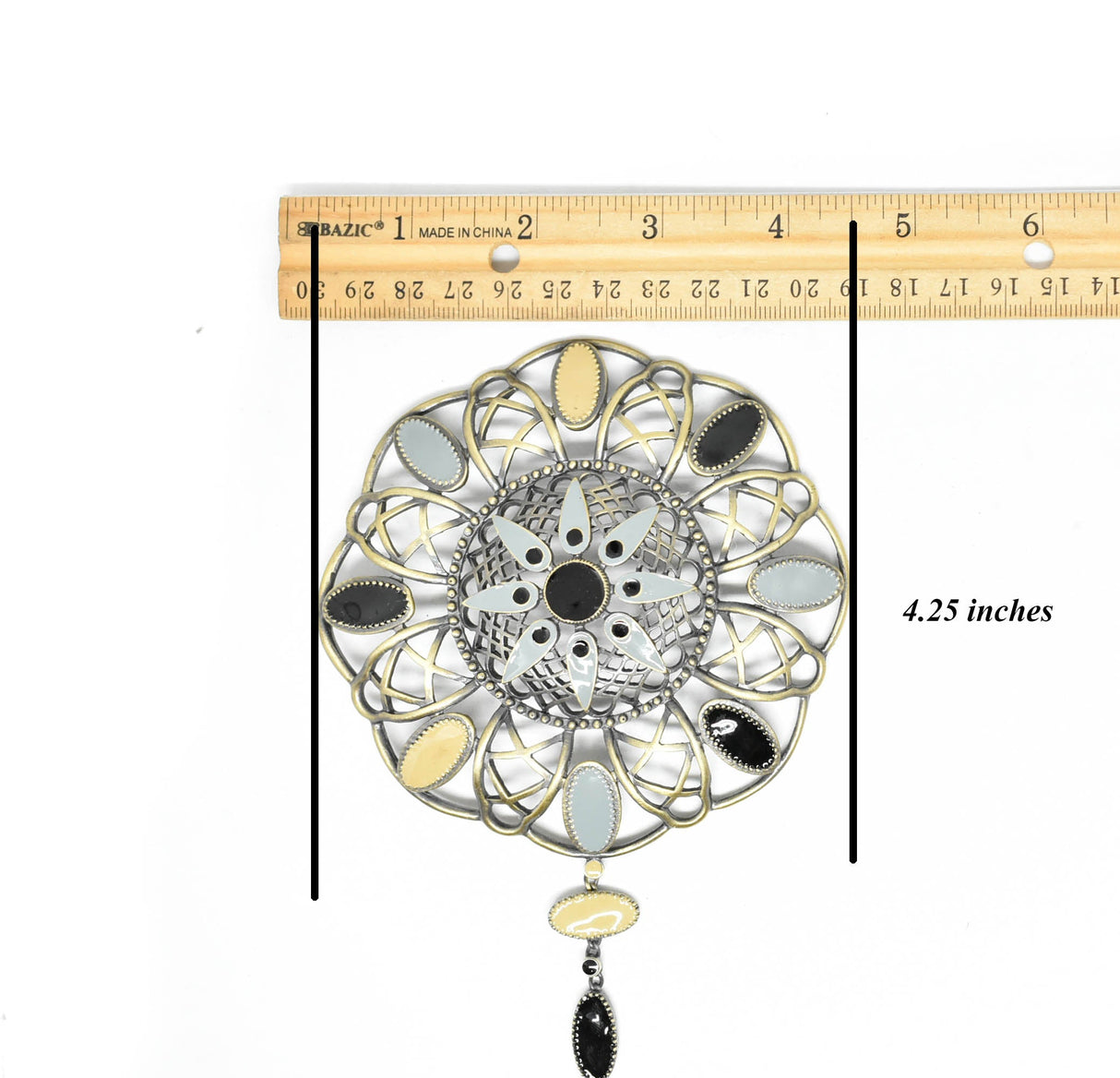 Rhinestone Buckle Charm 4.25 x 6