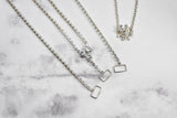 Floral Rhinestone Connector Buckle