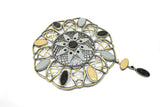 Rhinestone Buckle Charm 4.25 x 6