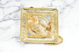 Rhinestone Tiger Buckle Square 4 1/2" x 4 5/8"