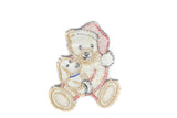 Embroidered Animal Patches Cuddling Bear Appliques