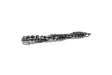 Rhinestone Connector Closure 3-Line Braided
