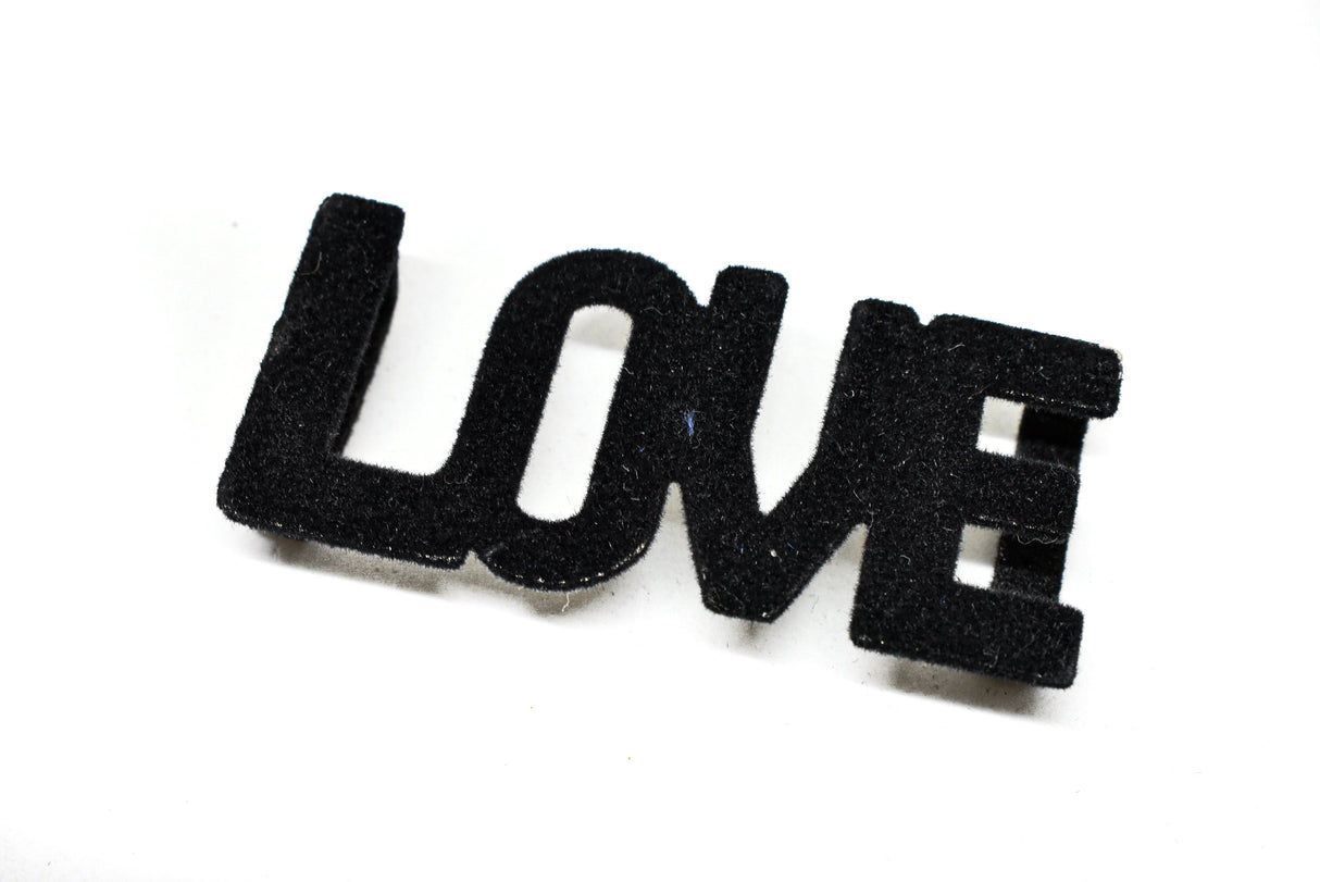LOVE Suede Belt Buckle Connector