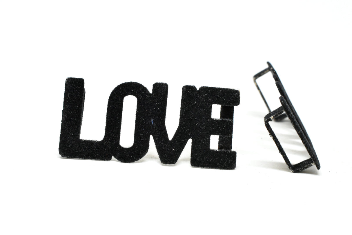 LOVE Suede Belt Buckle Connector