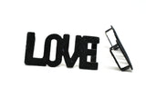 LOVE Suede Belt Buckle Connector