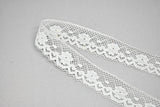 Lace Trim Fancy White 1 Inch